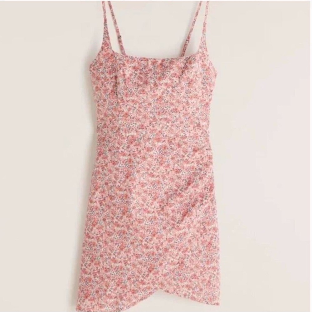 Abercrombie Pink Floral Wrap Mini Dress
